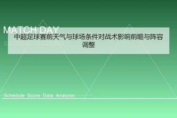 中超足球赛前天气与球场条件对战术影响前瞻与阵容调整